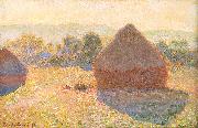 Meules, milieu du jour Claude Monet